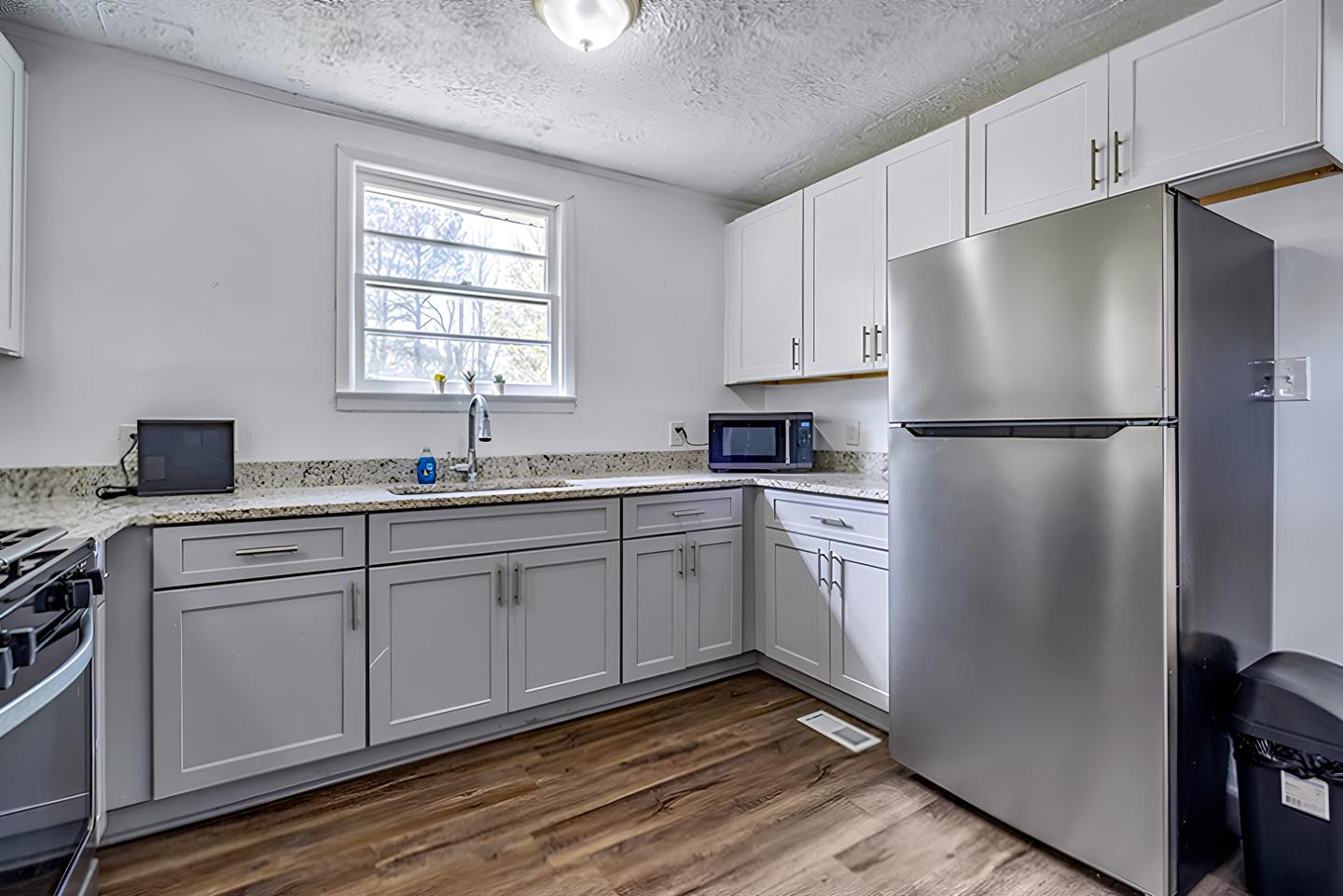 Common spaces including the kitchen