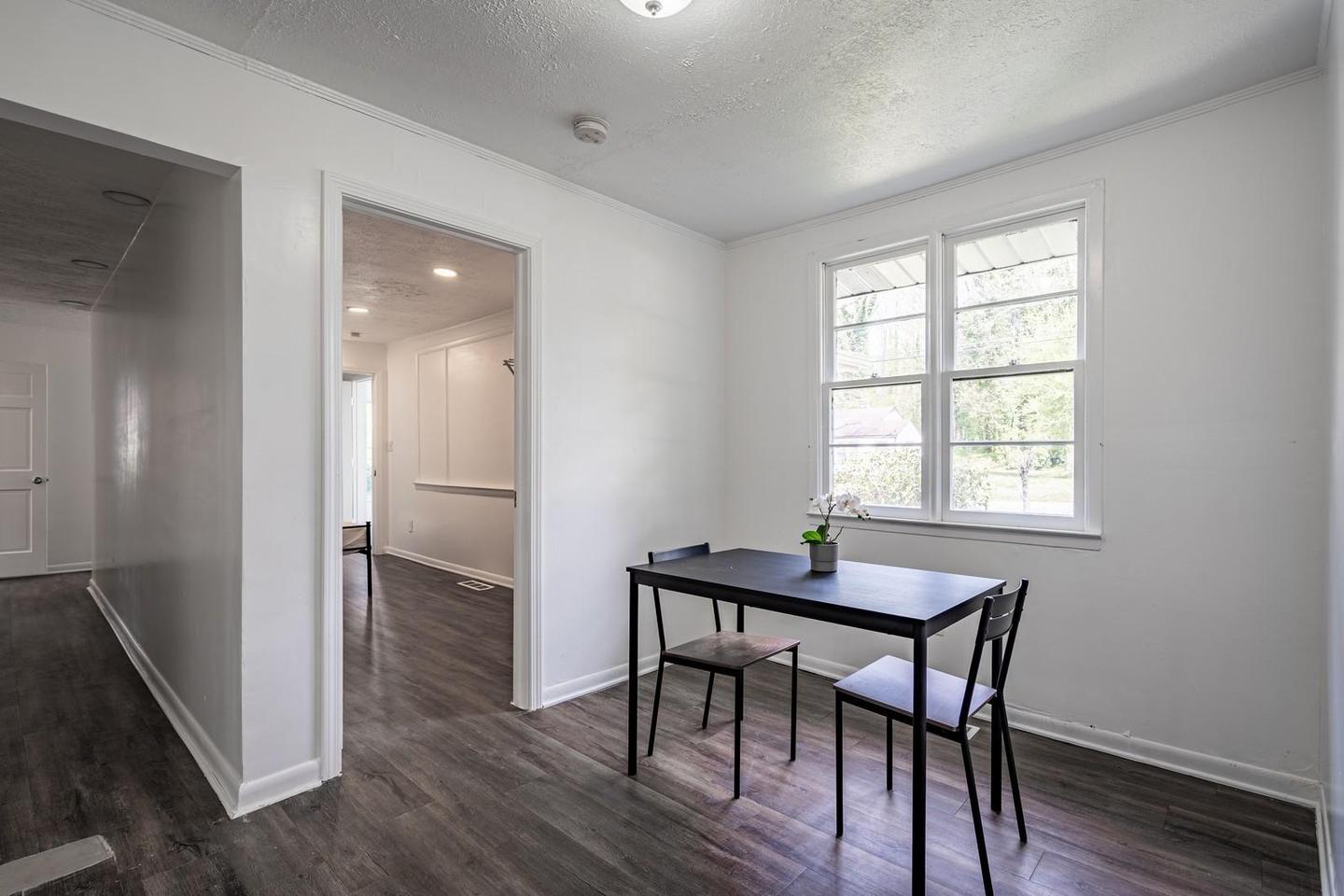 Common spaces including the kitchen