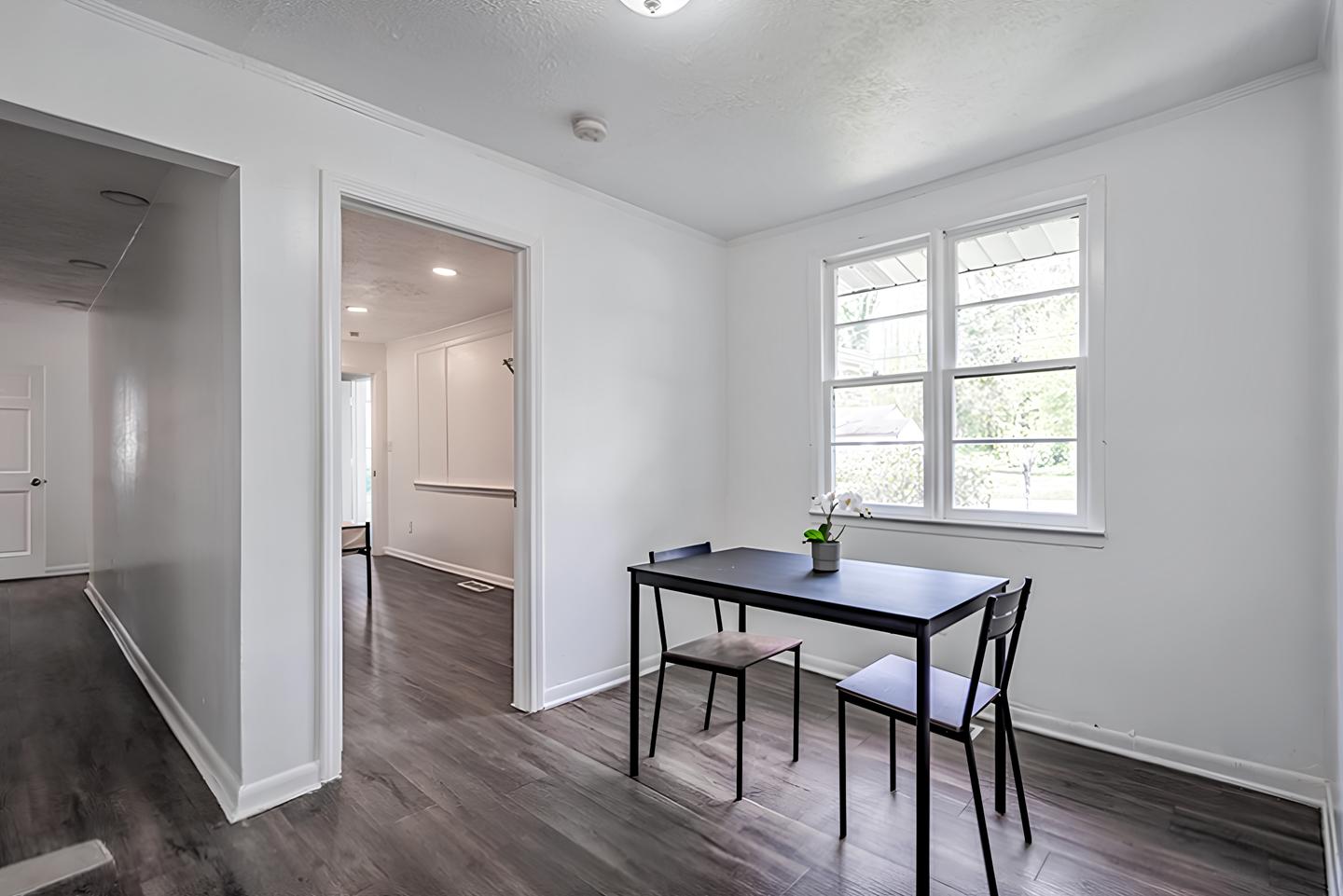 Common spaces including the kitchen