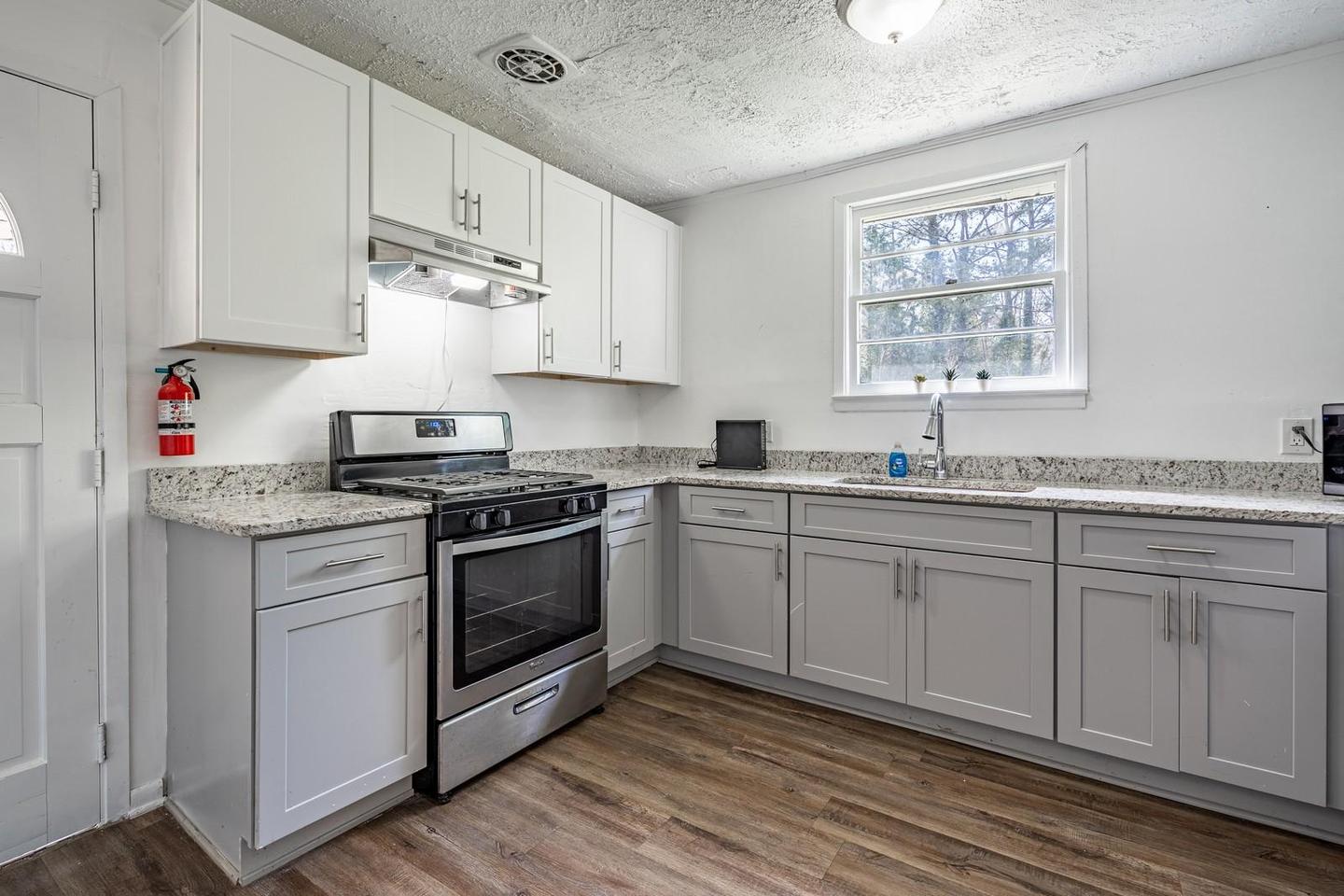 Common spaces including the kitchen