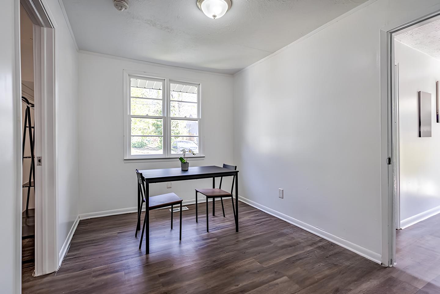 Common spaces including the kitchen