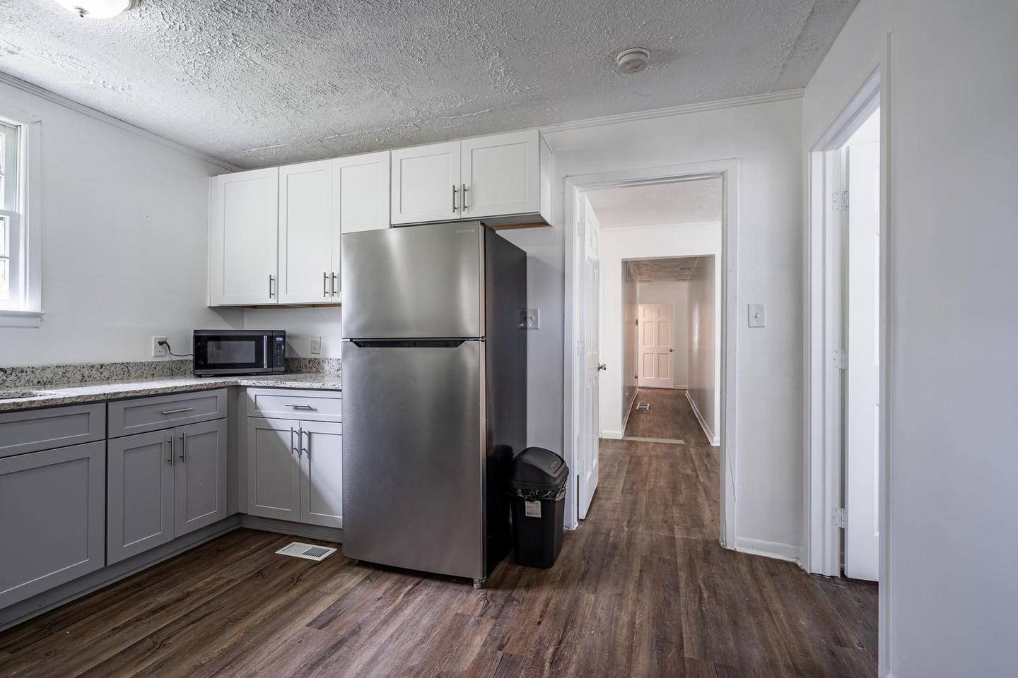 Common spaces including the kitchen