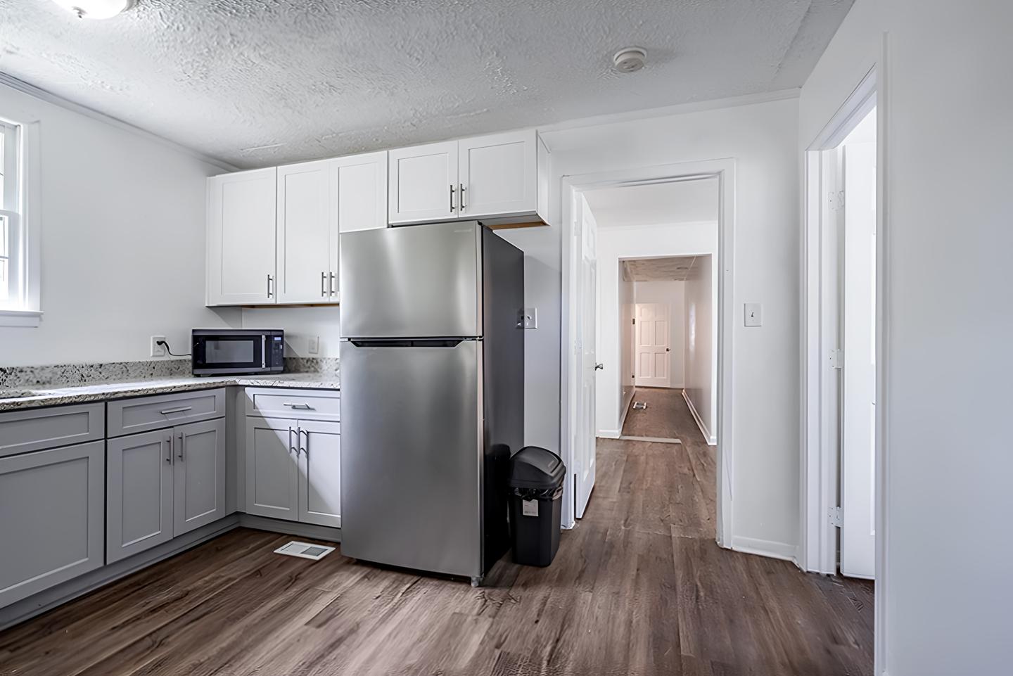 Common spaces including the kitchen