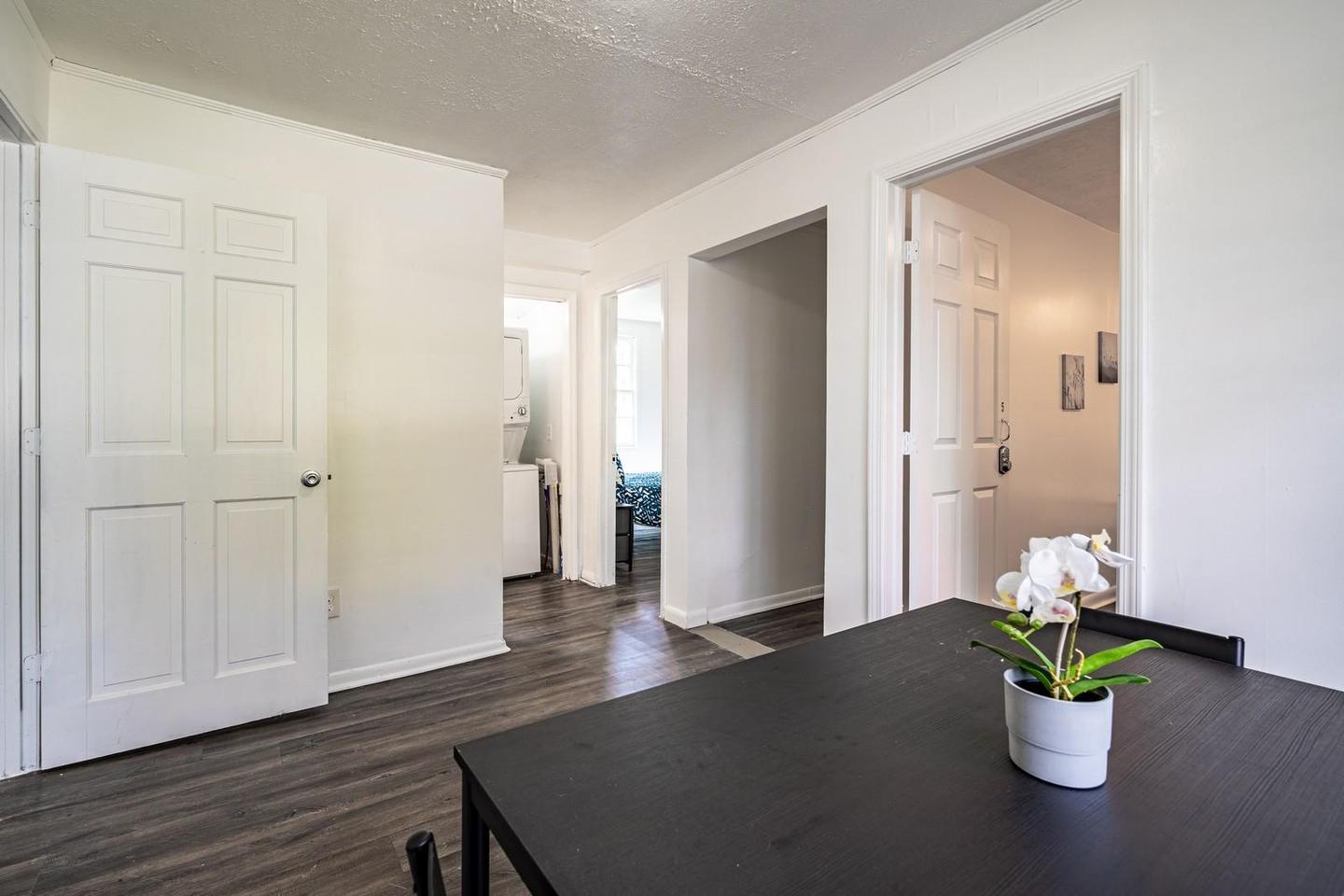 Common spaces including the kitchen