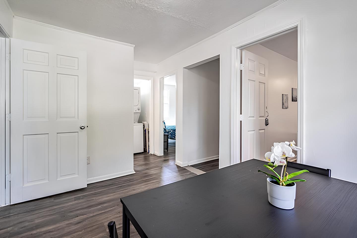 Common spaces including the kitchen