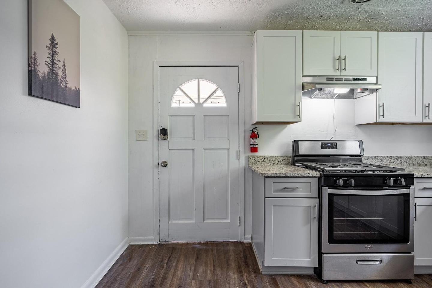 Common spaces including the kitchen