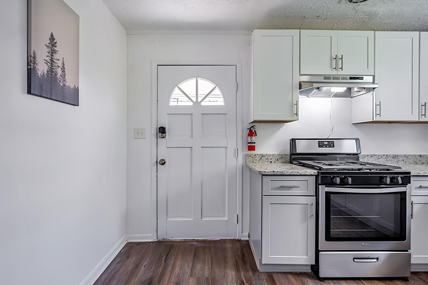 Common spaces including the kitchen
