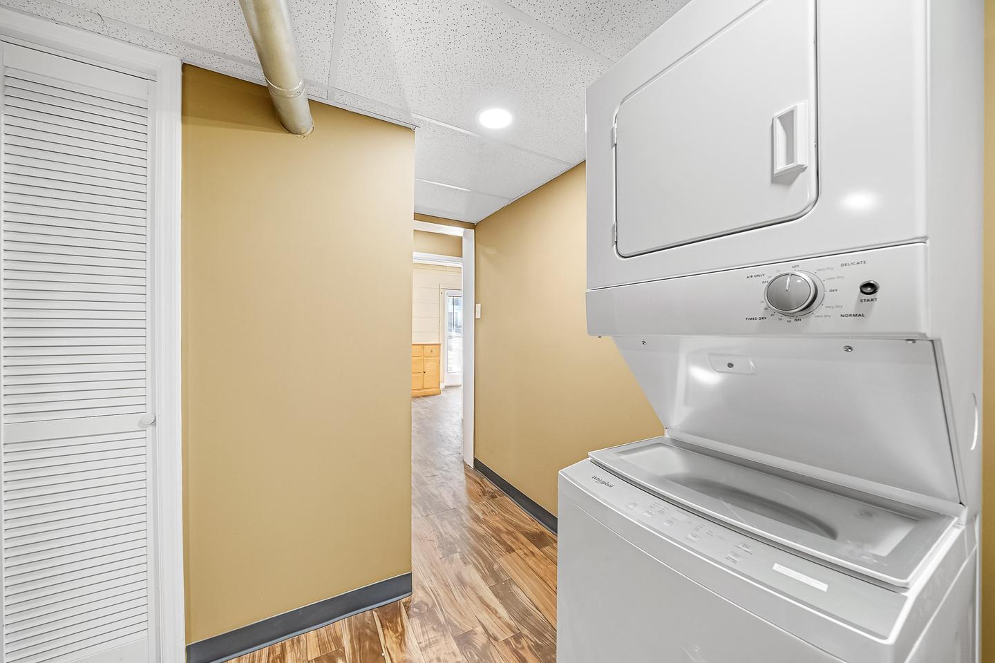 Common spaces including the kitchen