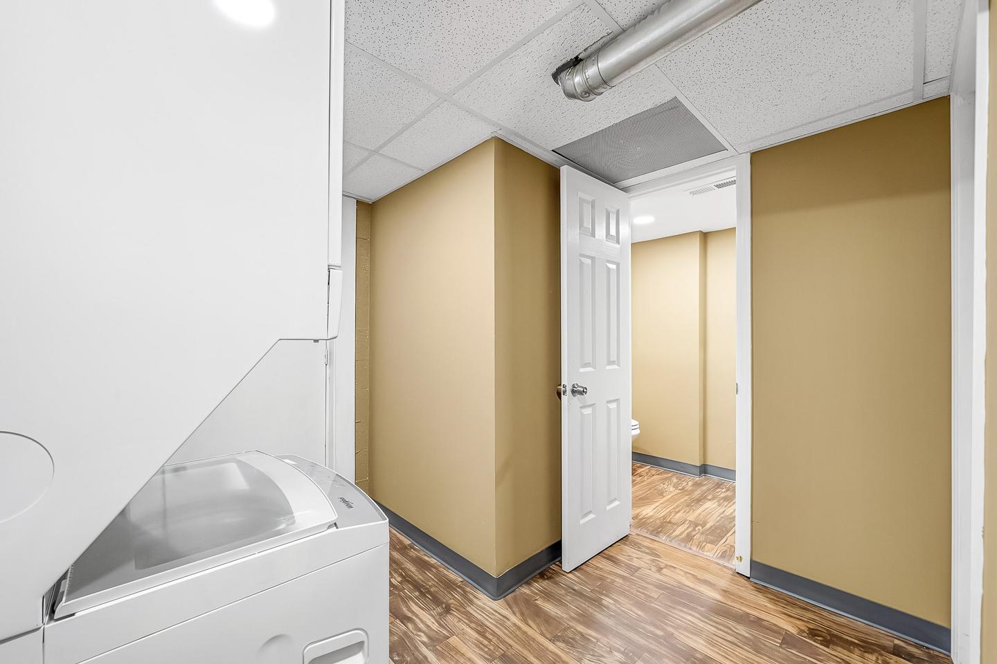 Common spaces including the kitchen