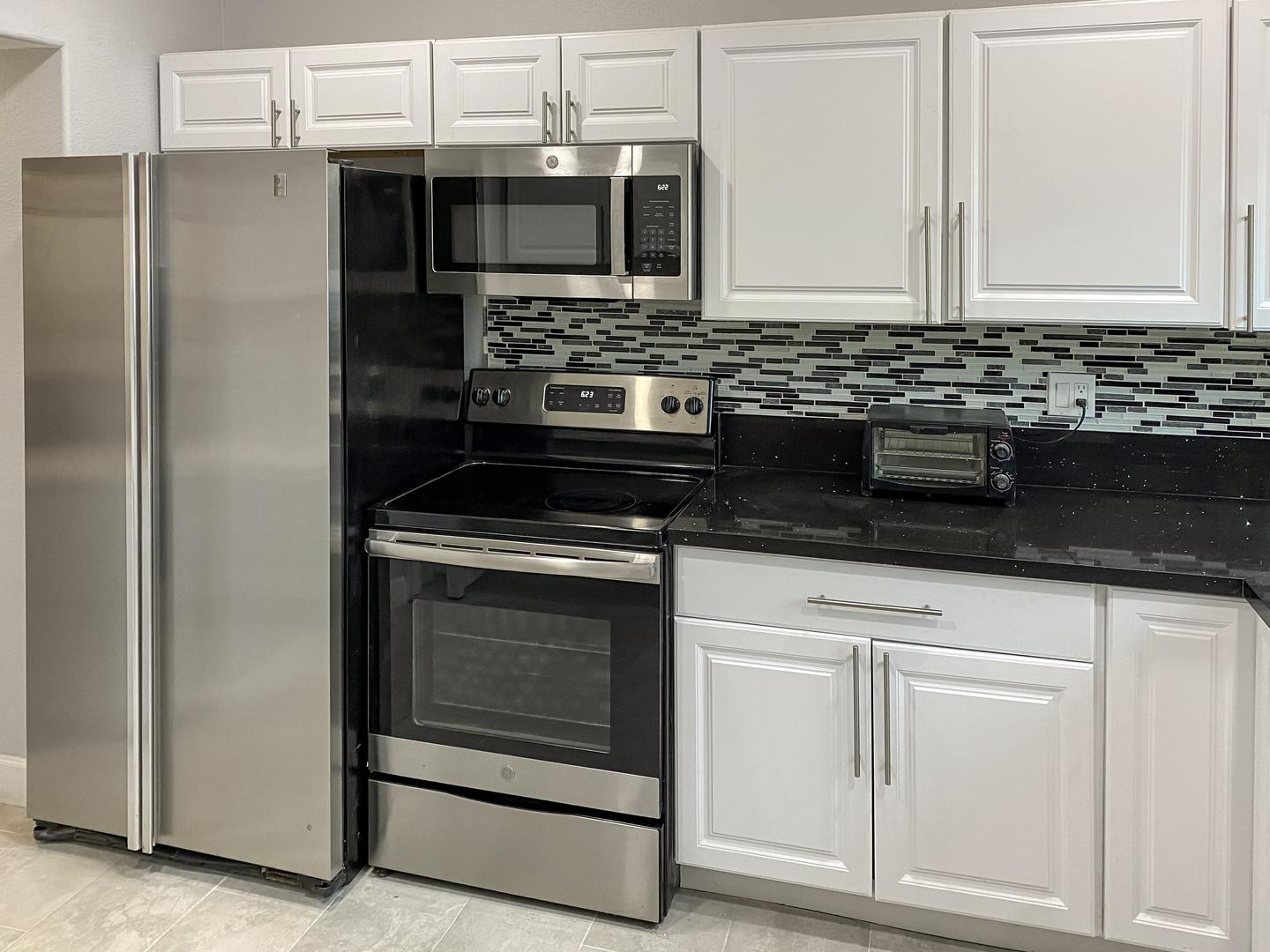 Common spaces including the kitchen