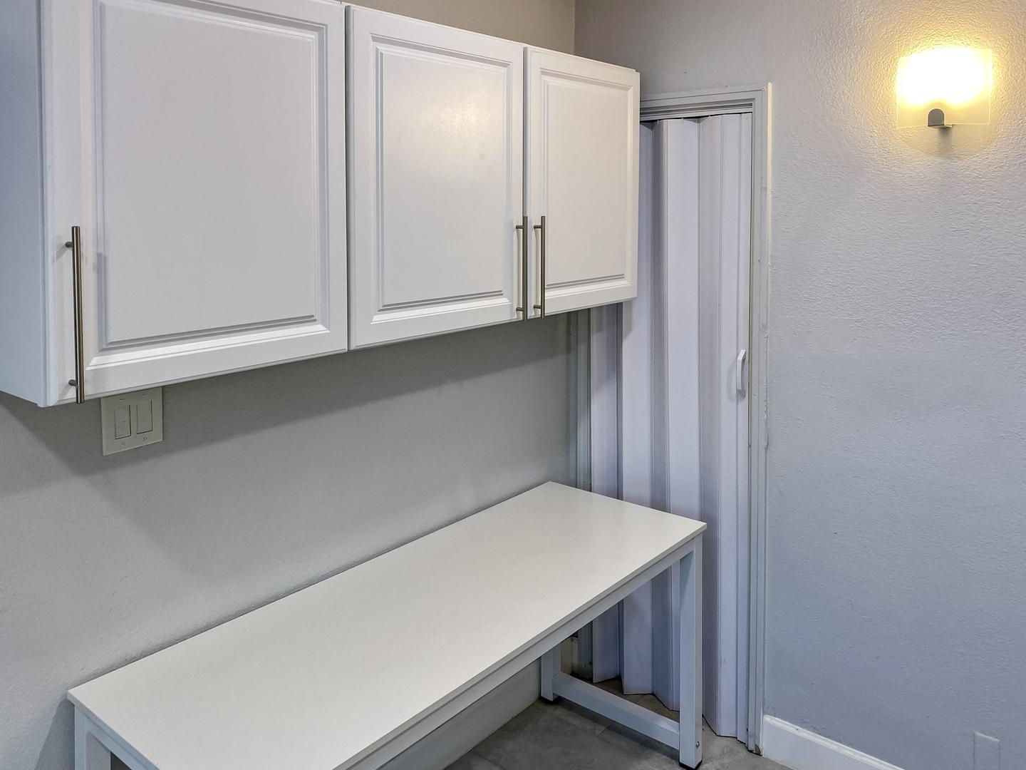 Common spaces including the kitchen