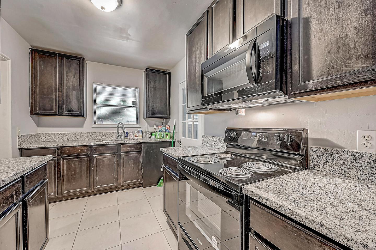 Common spaces including the kitchen