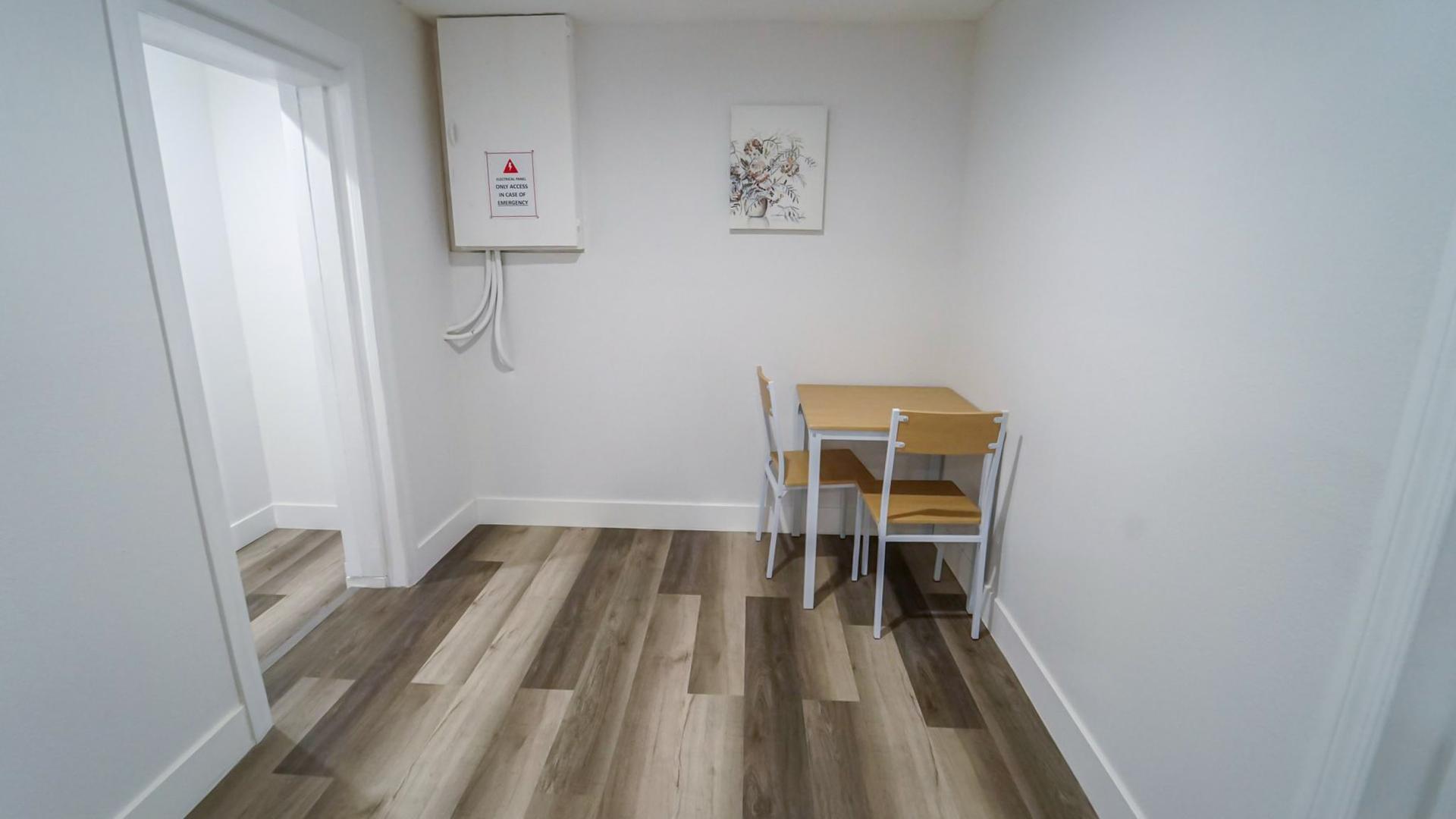 Common spaces including the kitchen