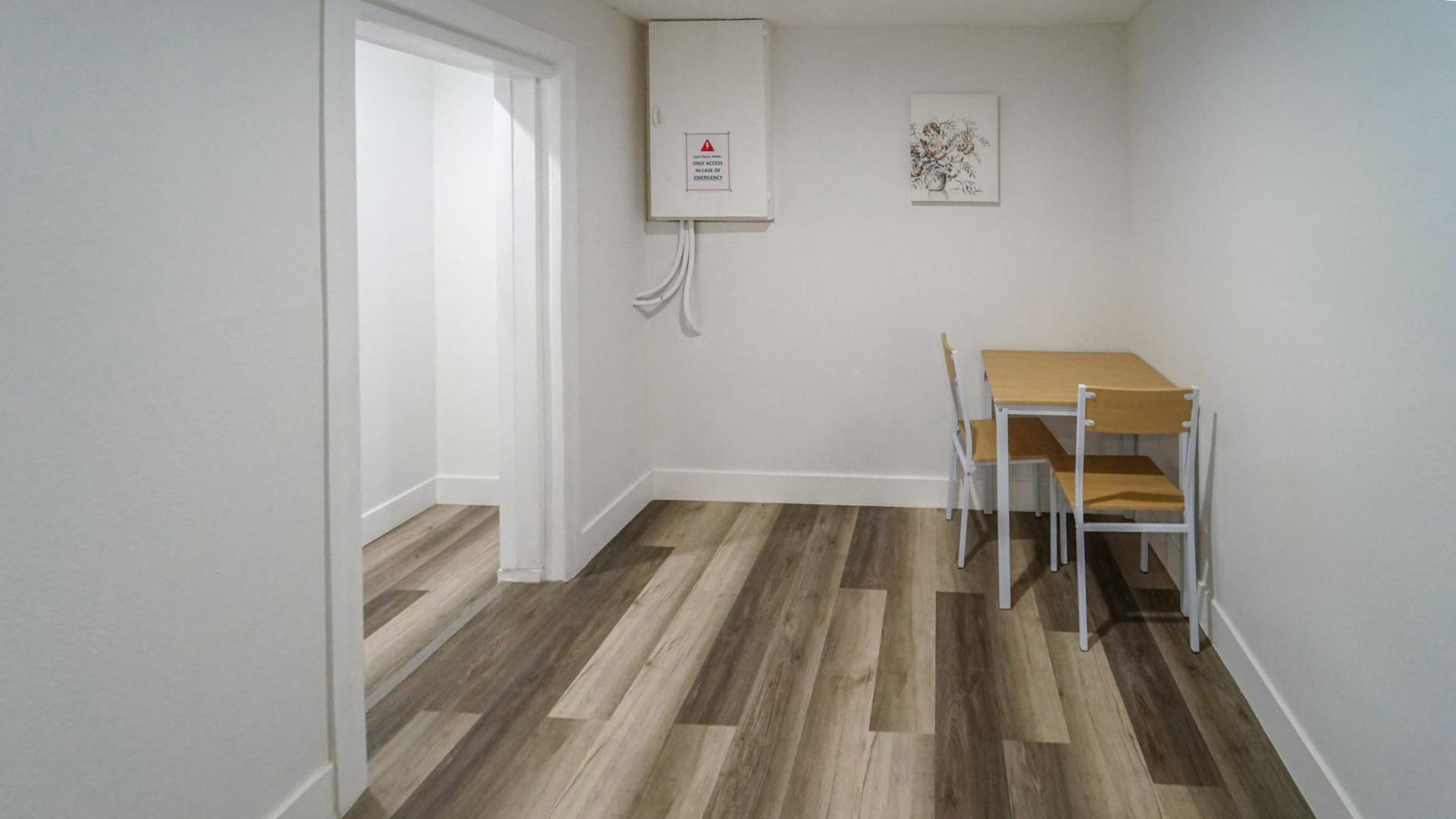 Common spaces including the kitchen