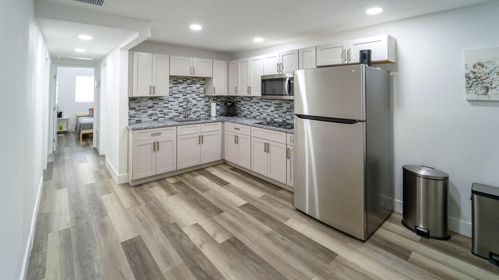 Common spaces including the kitchen
