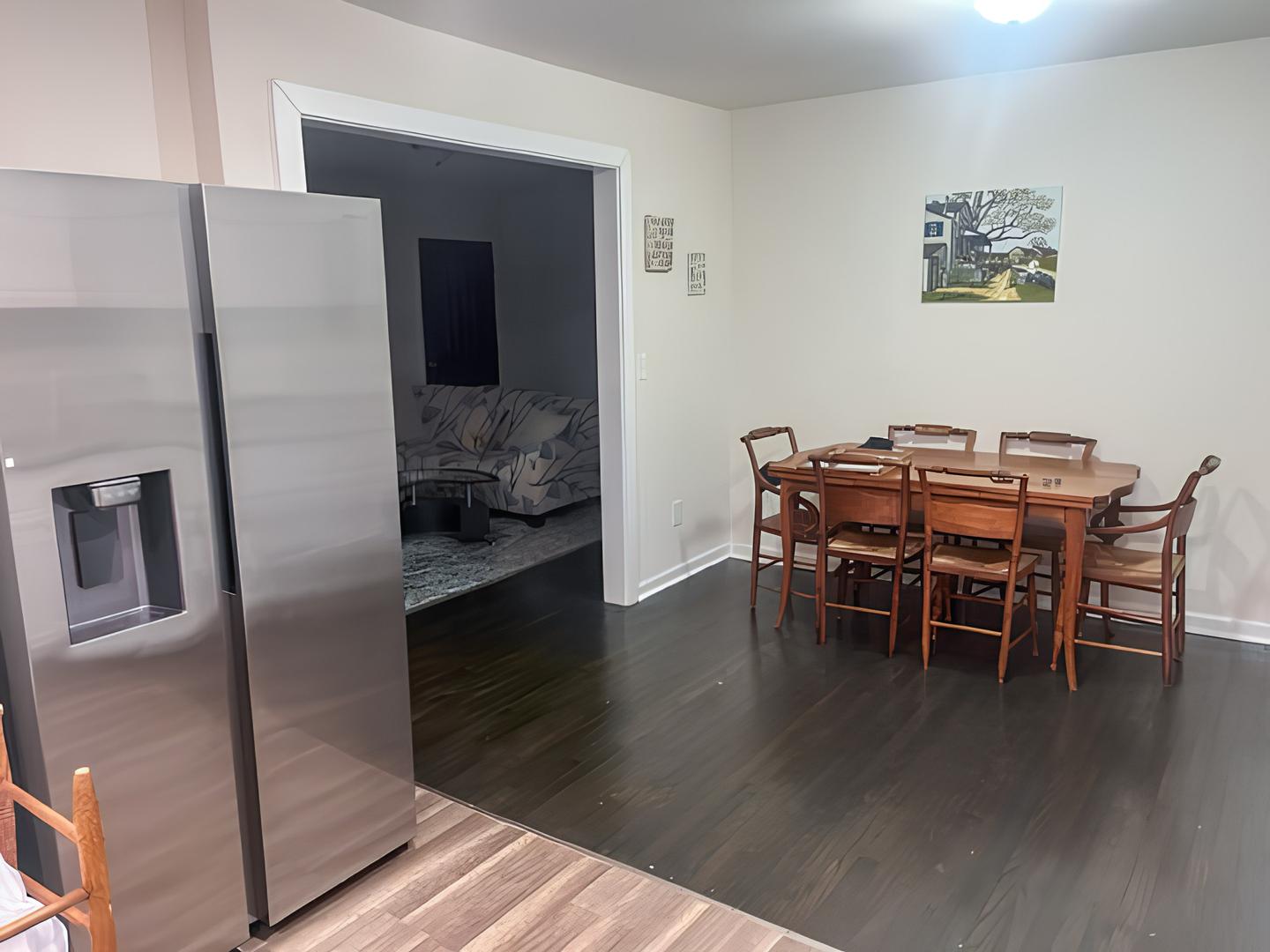 Common spaces including the kitchen