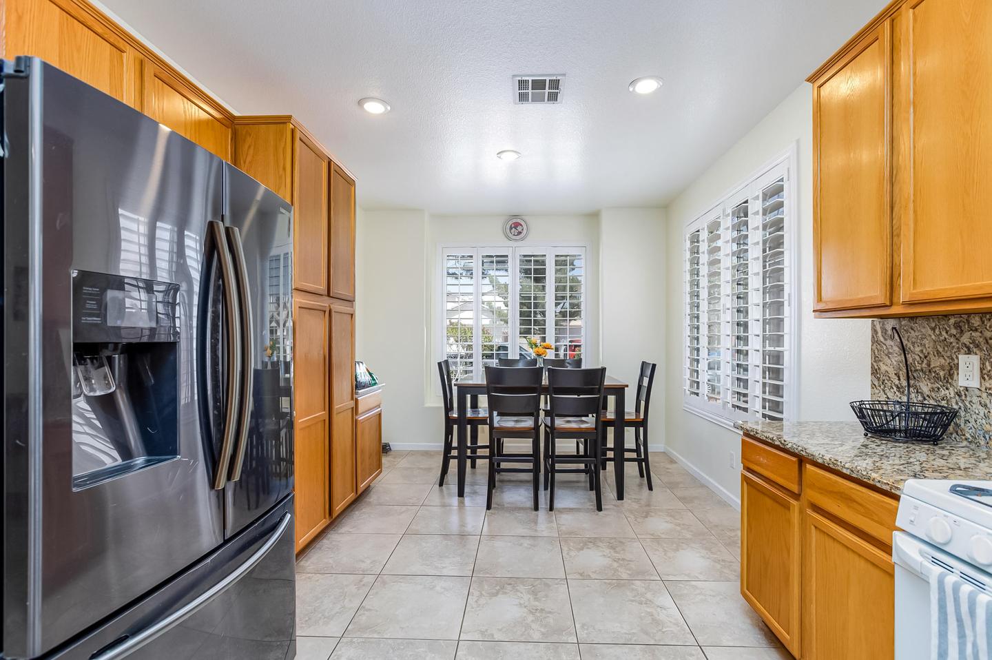 Common spaces including the kitchen