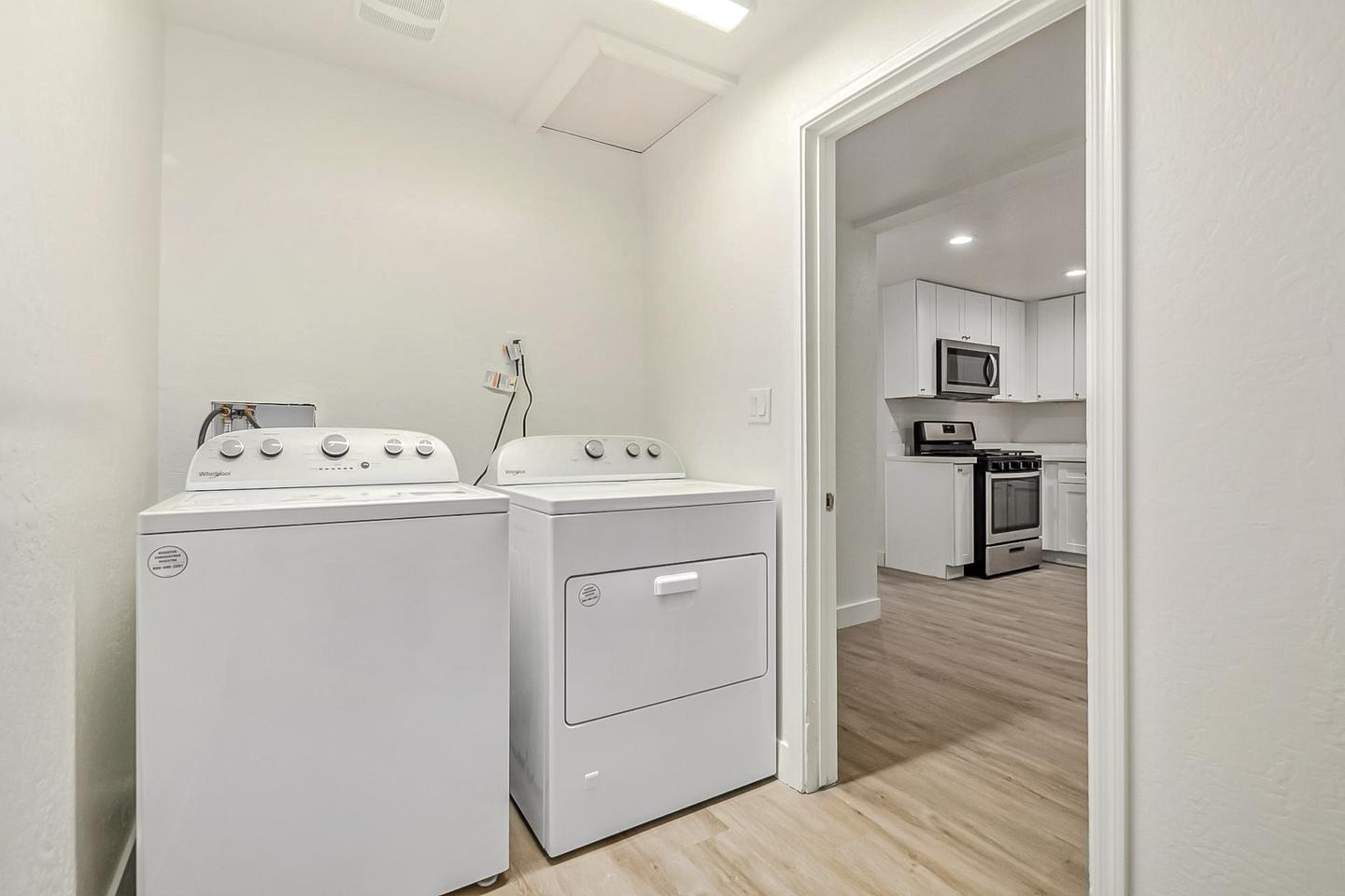 Common spaces including the kitchen