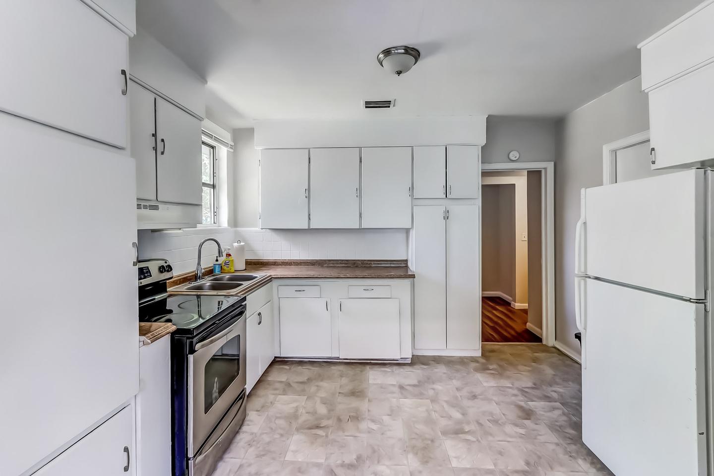 Common spaces including the kitchen