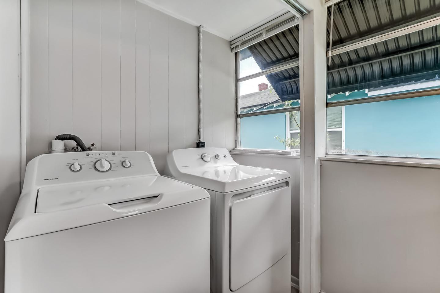 Common spaces including the kitchen