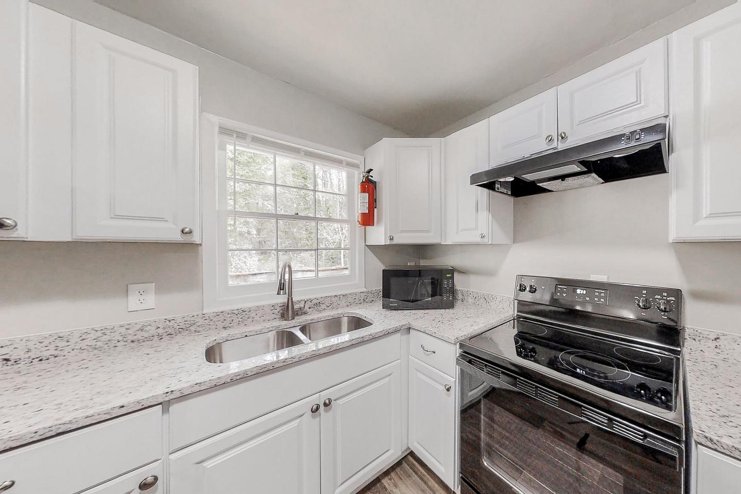 Common spaces including the kitchen