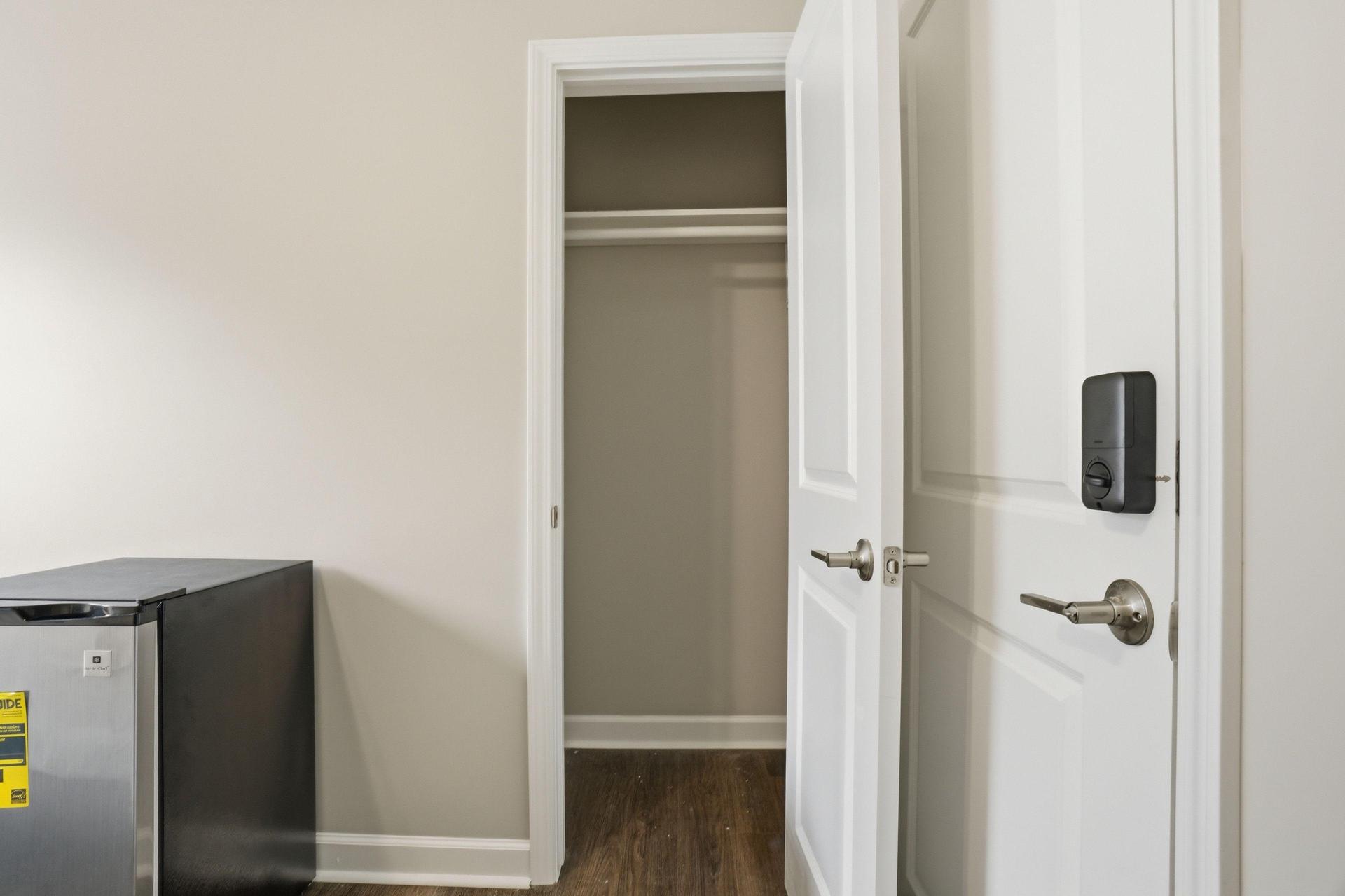 Reach-in closet for clothing!