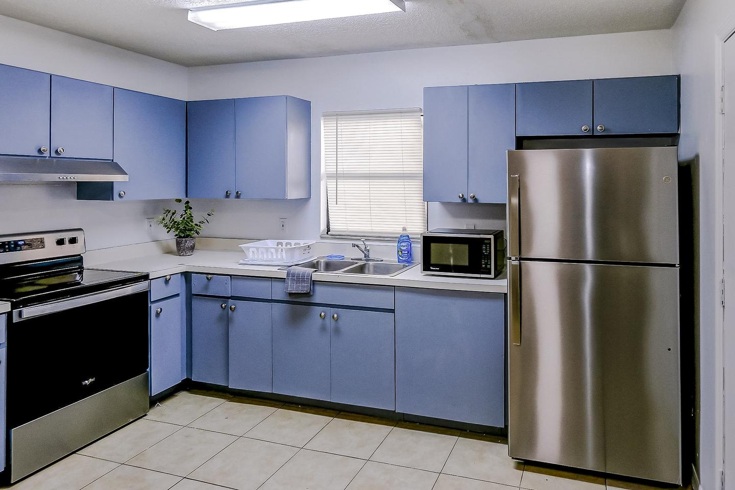 Common spaces including the kitchen