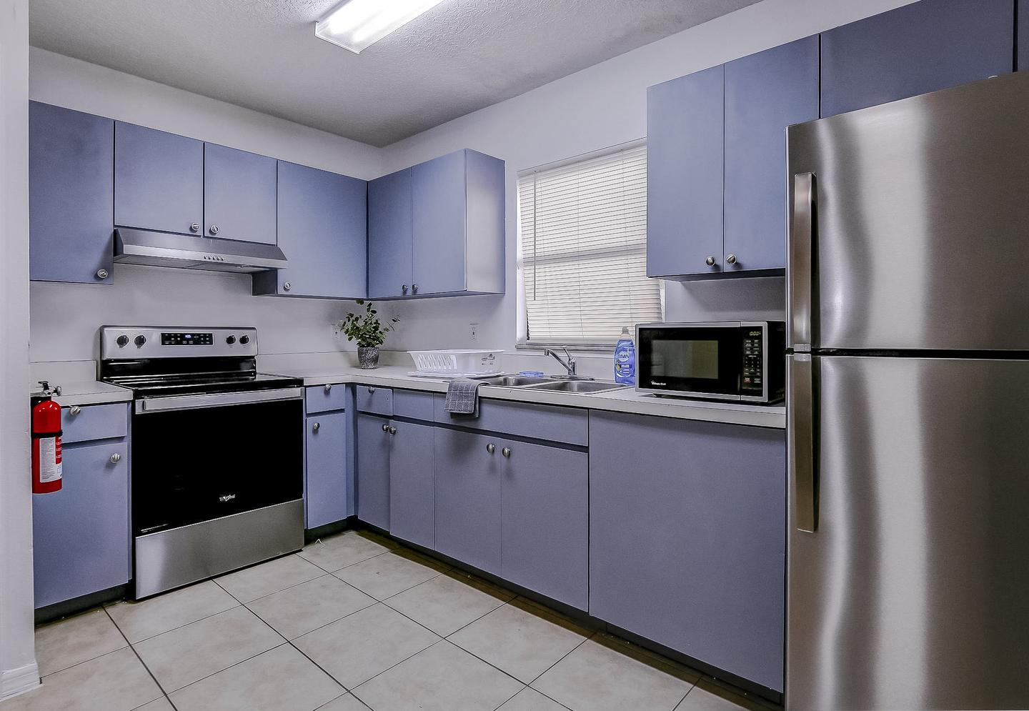 Common spaces including the kitchen