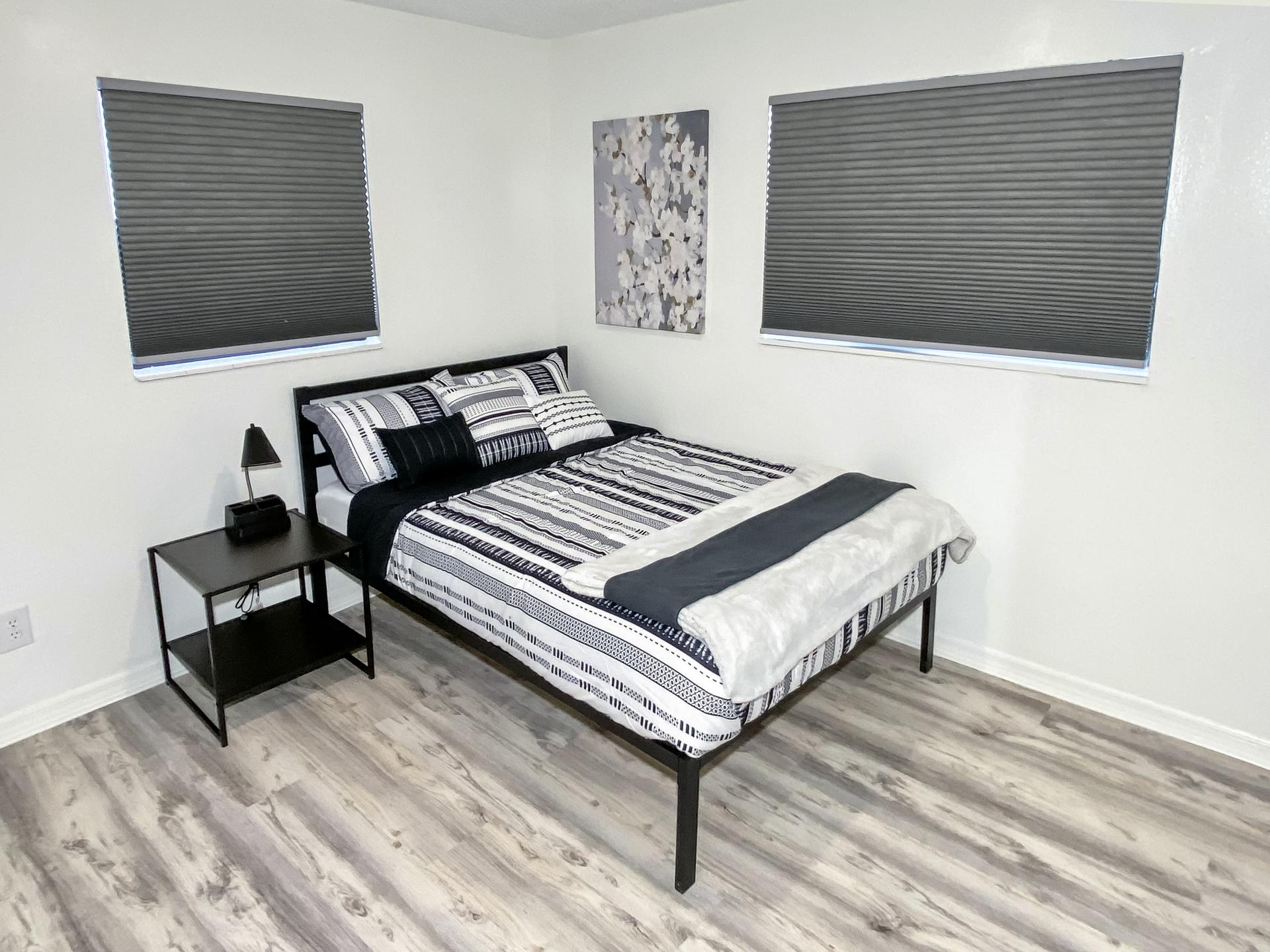 bedroom, detected:bed, window blind