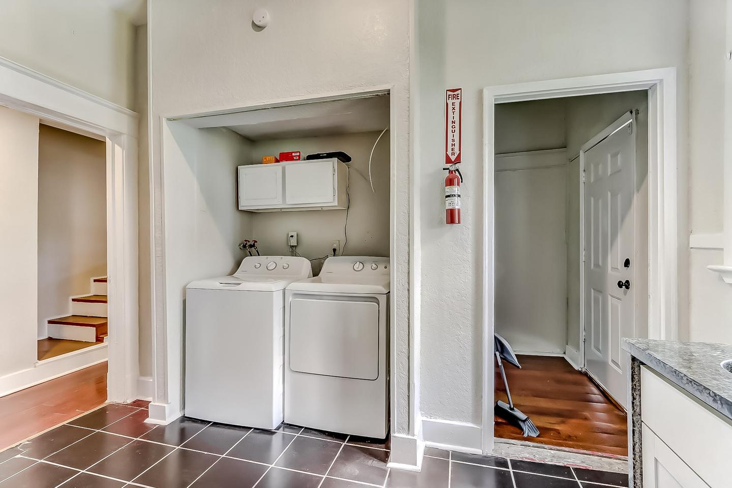 Common spaces including the kitchen