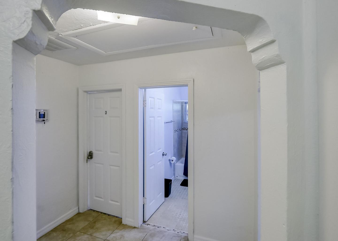 Common spaces including the kitchen