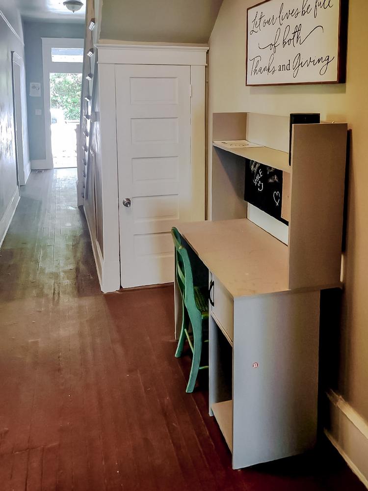 Common spaces including the kitchen