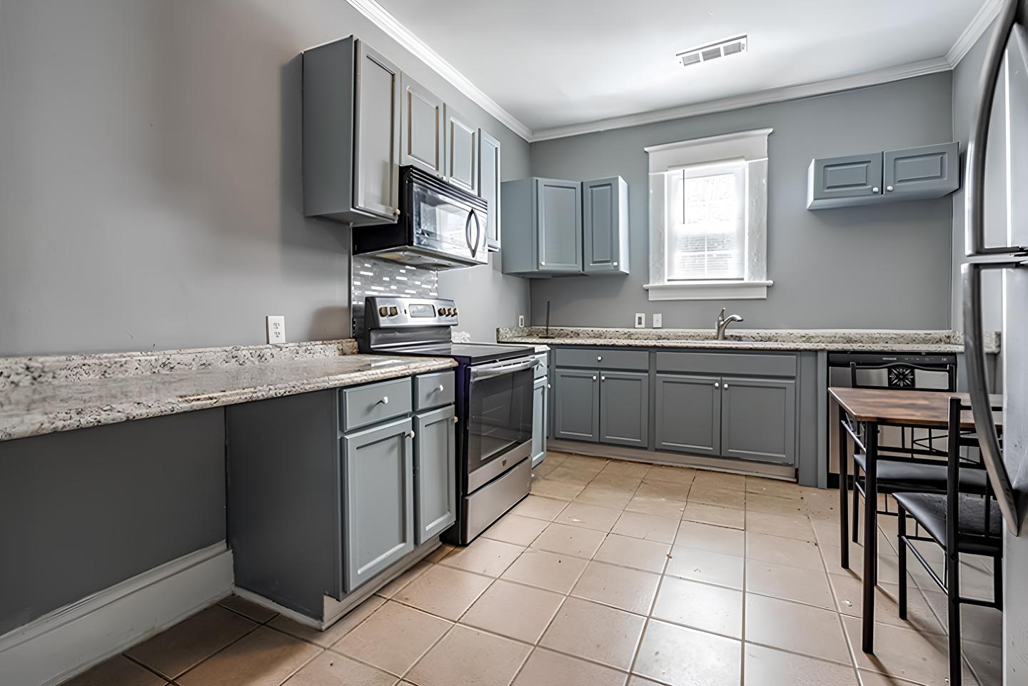 Common spaces including the kitchen
