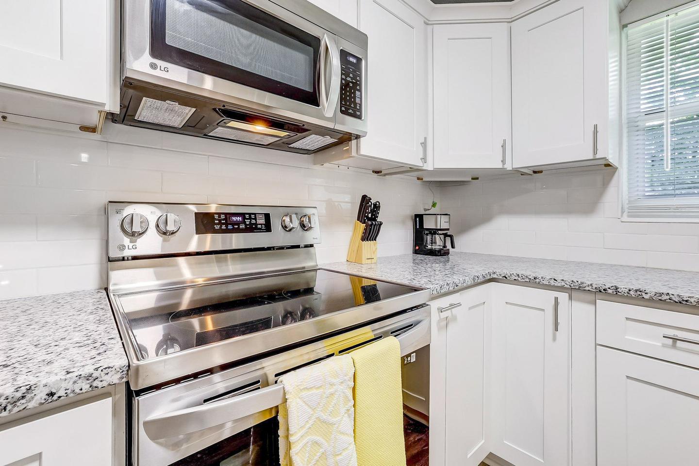 Common spaces including the kitchen