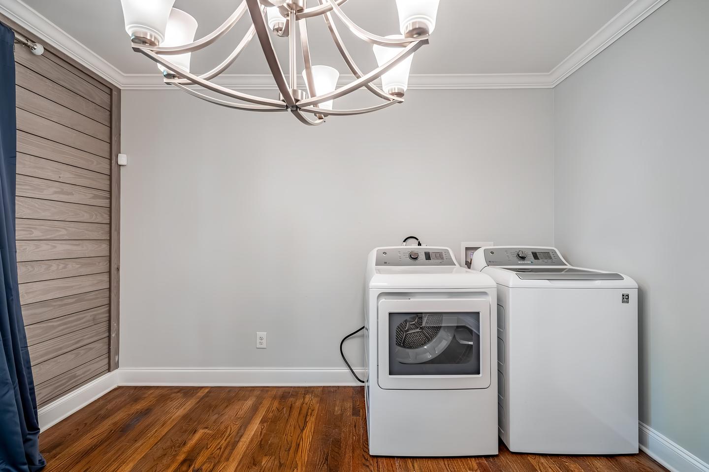 Common spaces including the kitchen