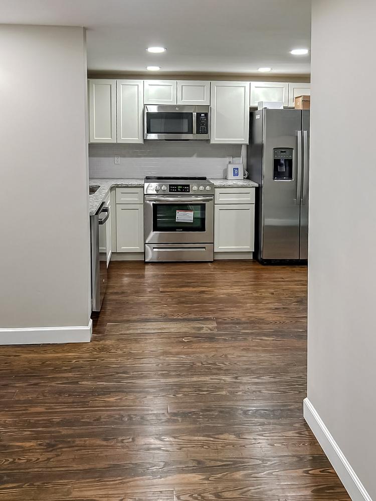 Common spaces including the kitchen