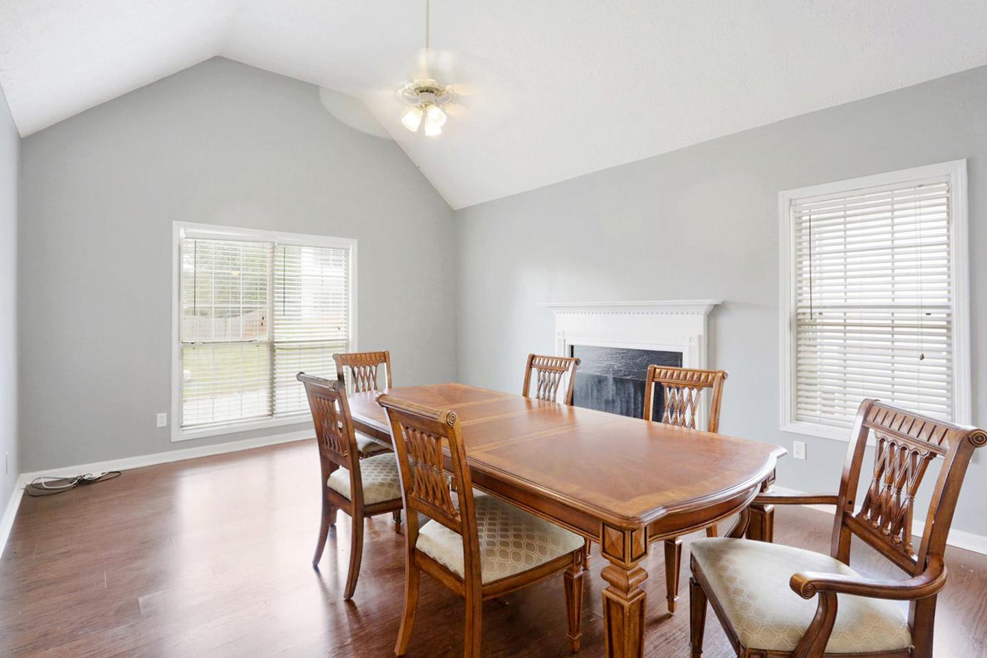 Common spaces including the kitchen