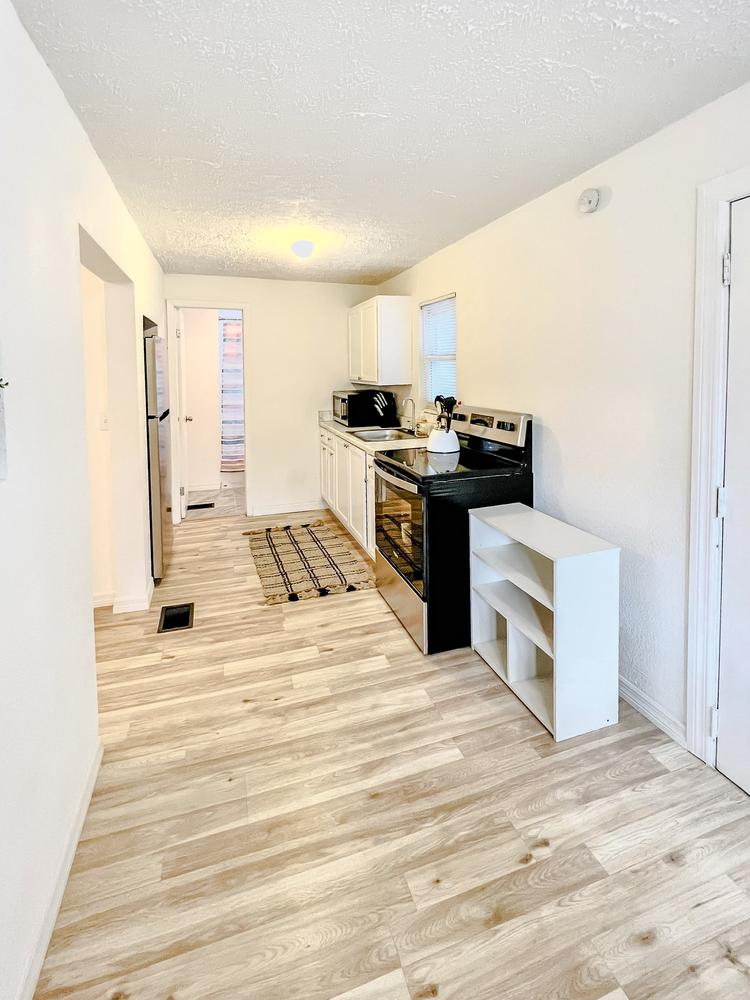 Common spaces including the kitchen