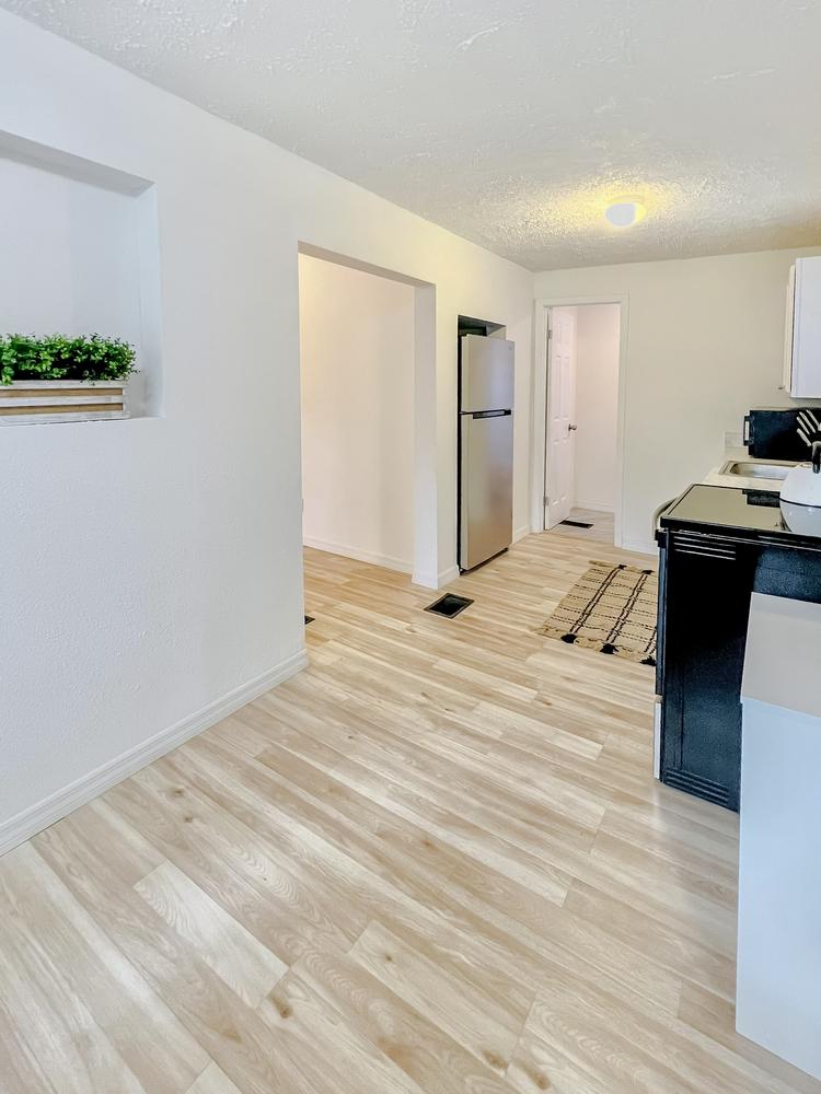 Common spaces including the kitchen