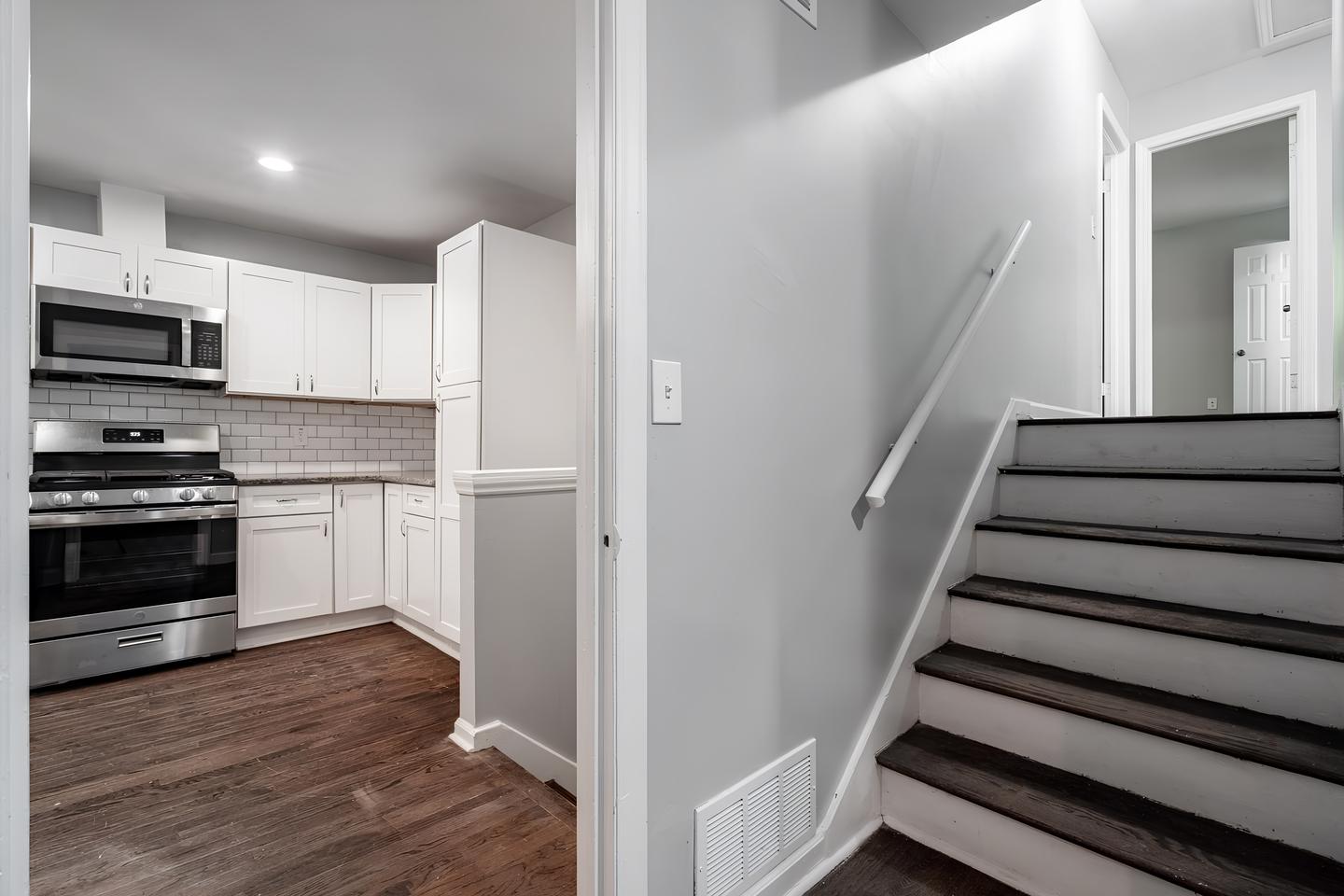 Common spaces including the kitchen