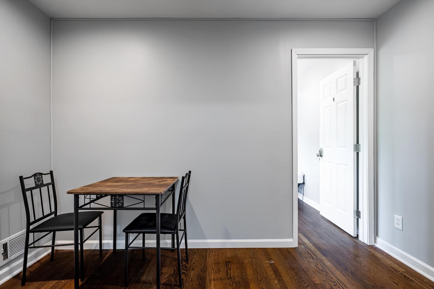 Common spaces including the kitchen