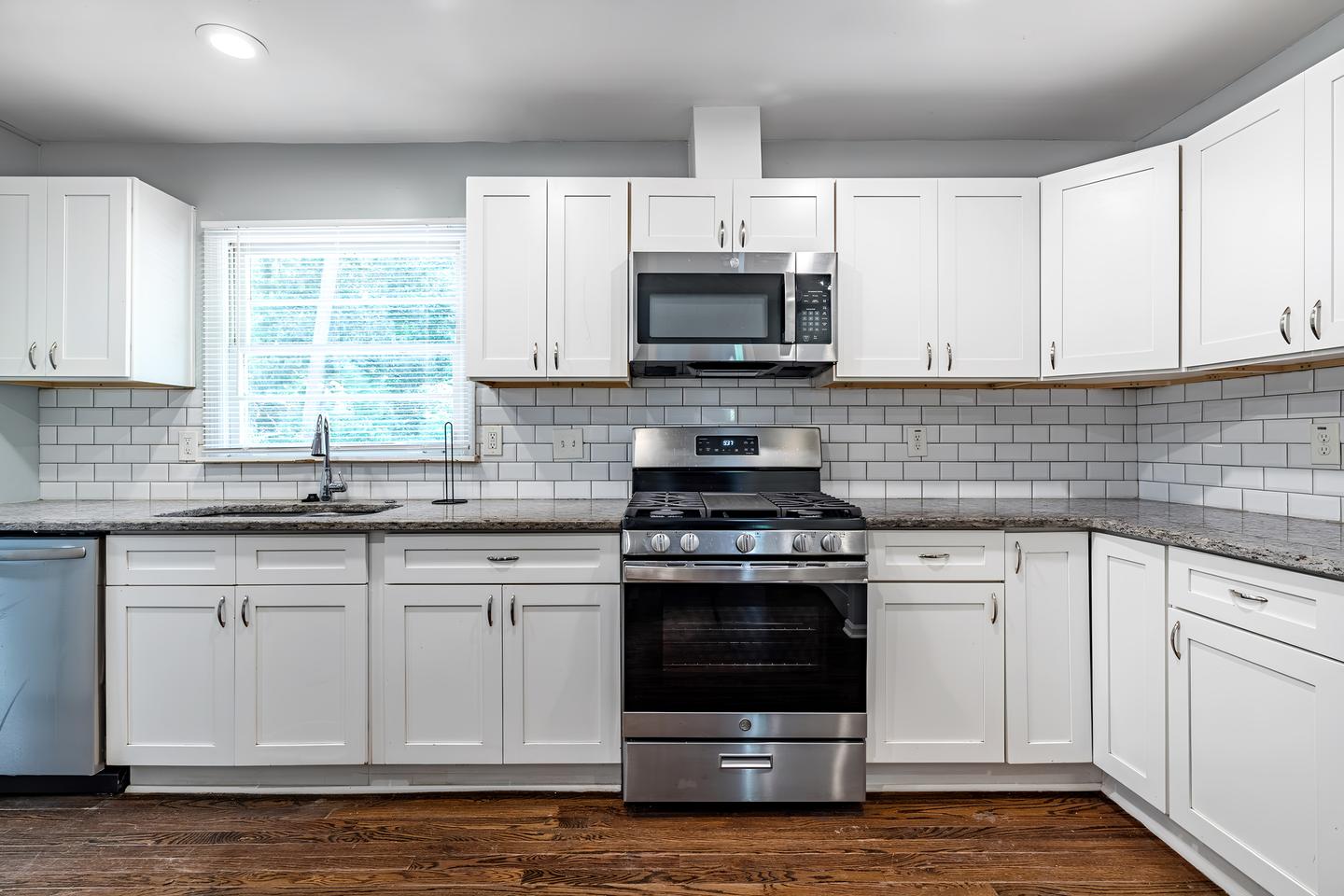 Common spaces including the kitchen