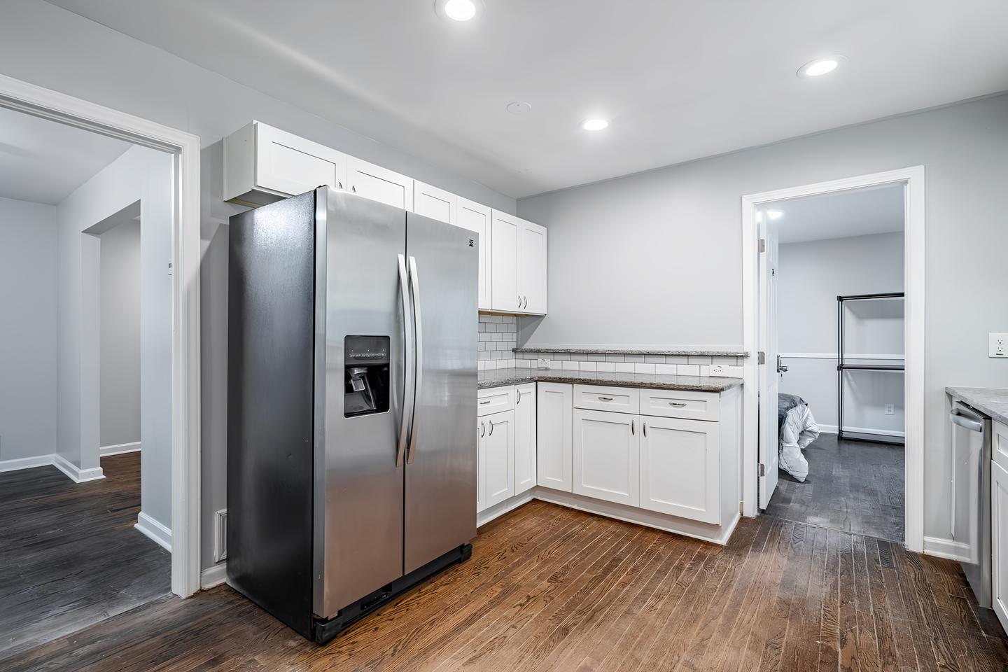 Common spaces including the kitchen
