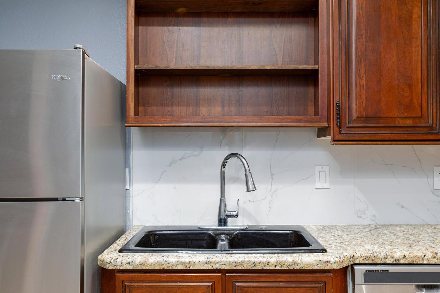 Common spaces including the kitchen
