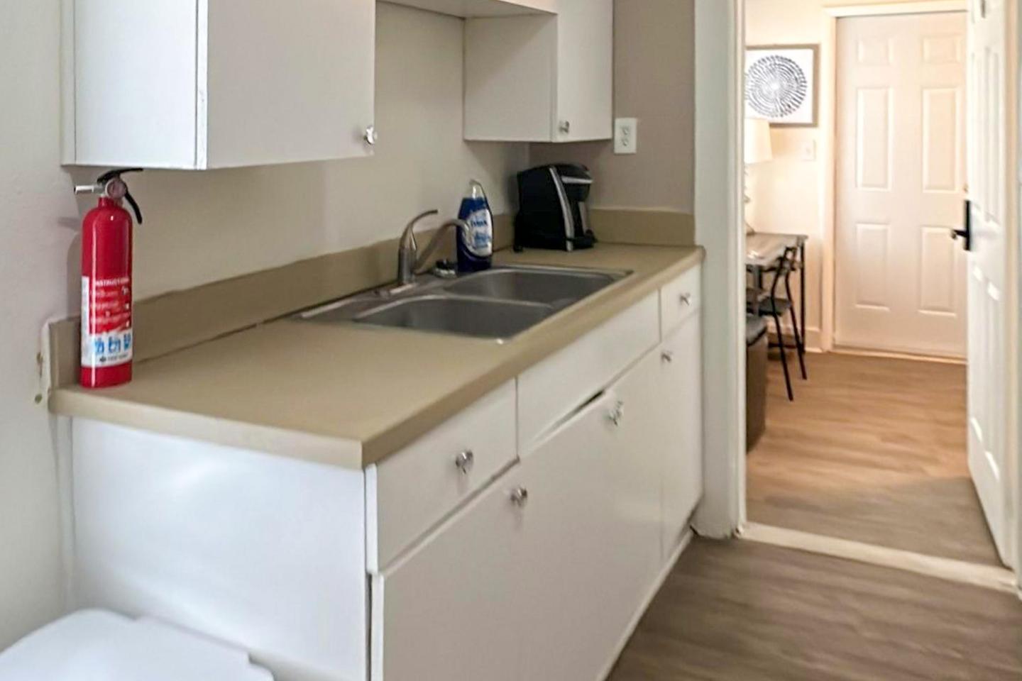 Common spaces including the kitchen