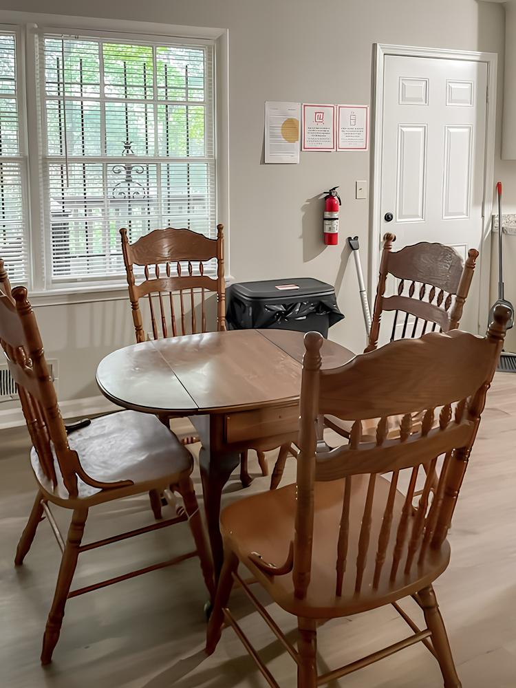 Common spaces including the kitchen