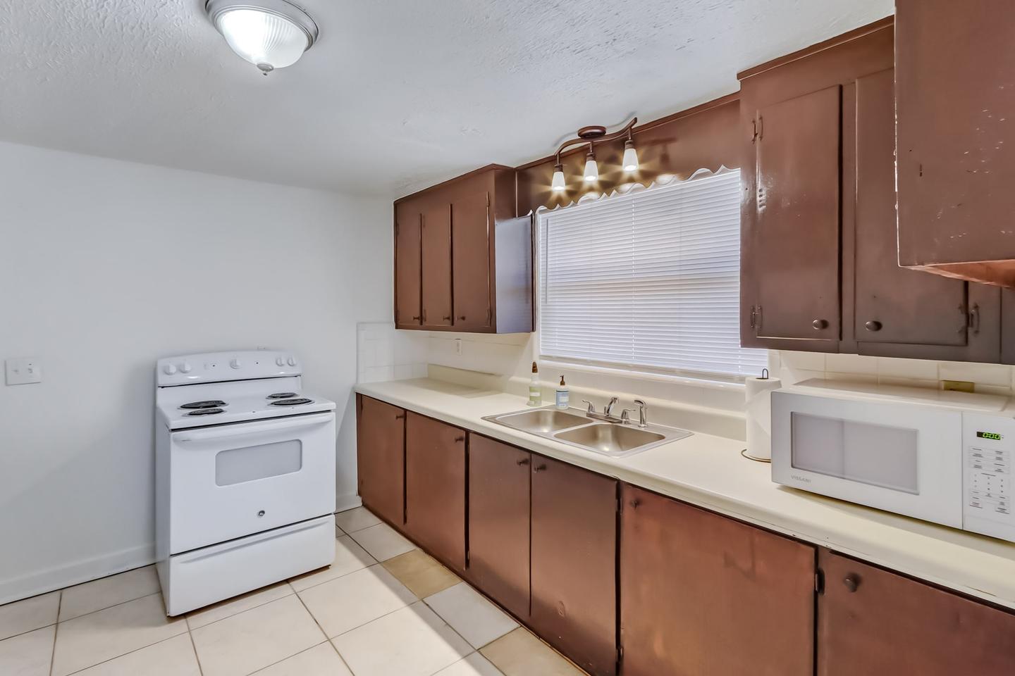 Common spaces including the kitchen