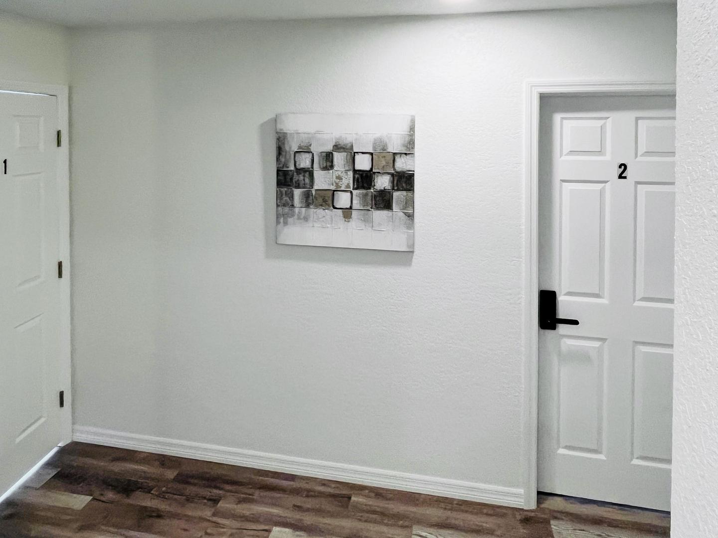 Common spaces including the kitchen