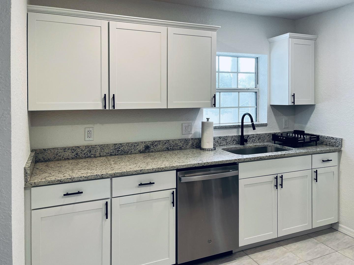 Common spaces including the kitchen