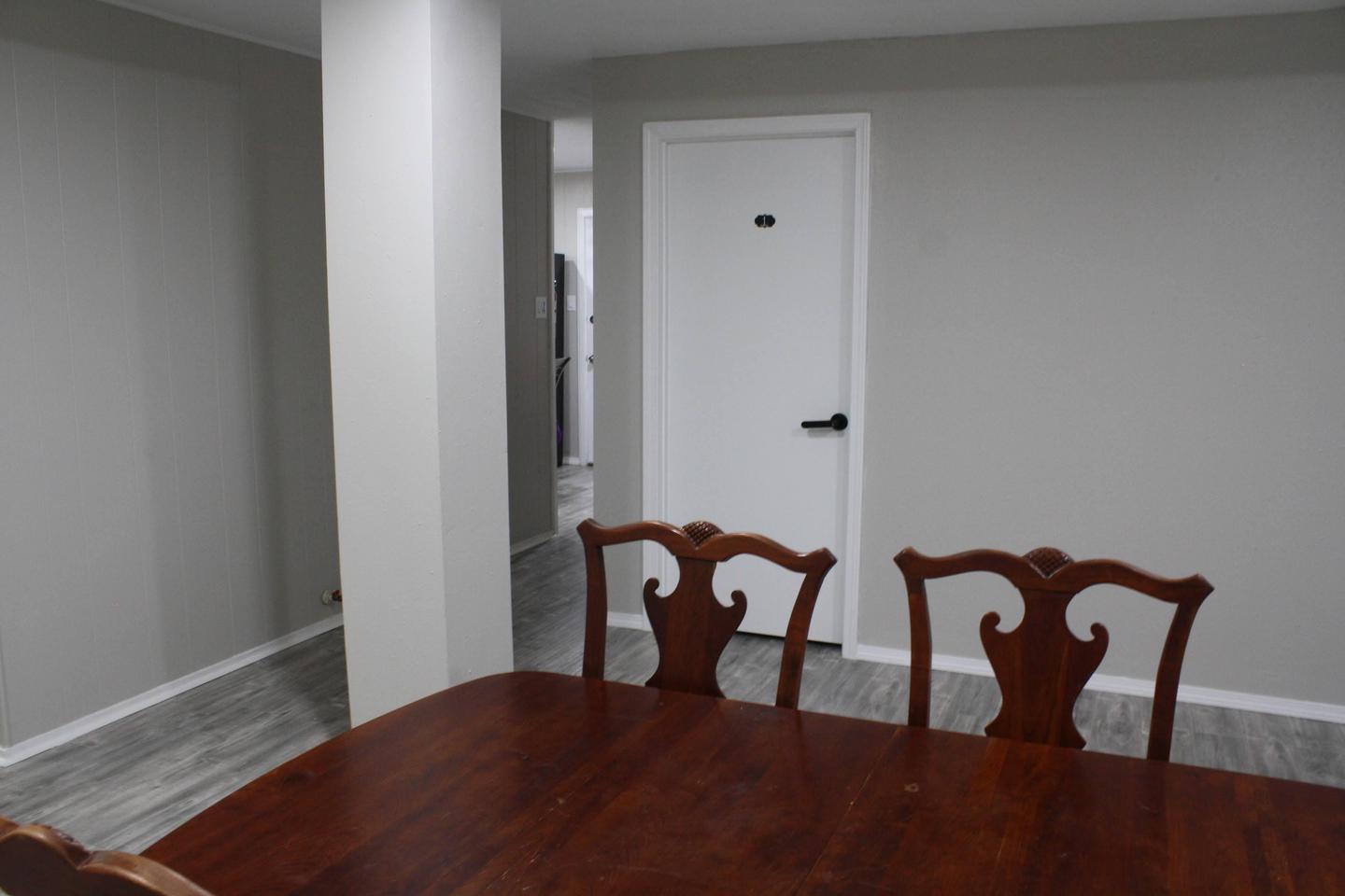 Common spaces including the kitchen
